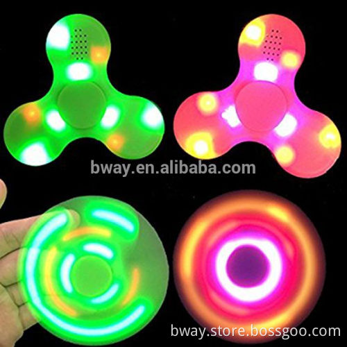 2017 New arrivals with bluetooth speaker fidget spinner toys r us glow in the dark figit spiners for time killer